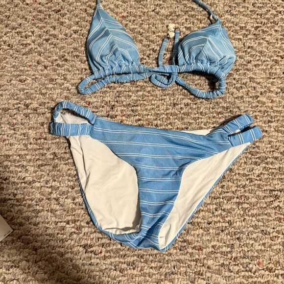 Isabella Rose Sugar On Top Maui Fit Bikini Bottoms & Triangle Top- Size Medium - Picture 5 of 13